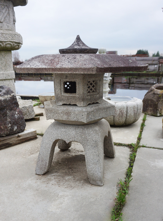 Buy Kaku Yukimi Gata Ishidoro, Japanese Stone Lantern for sale - YO01010361